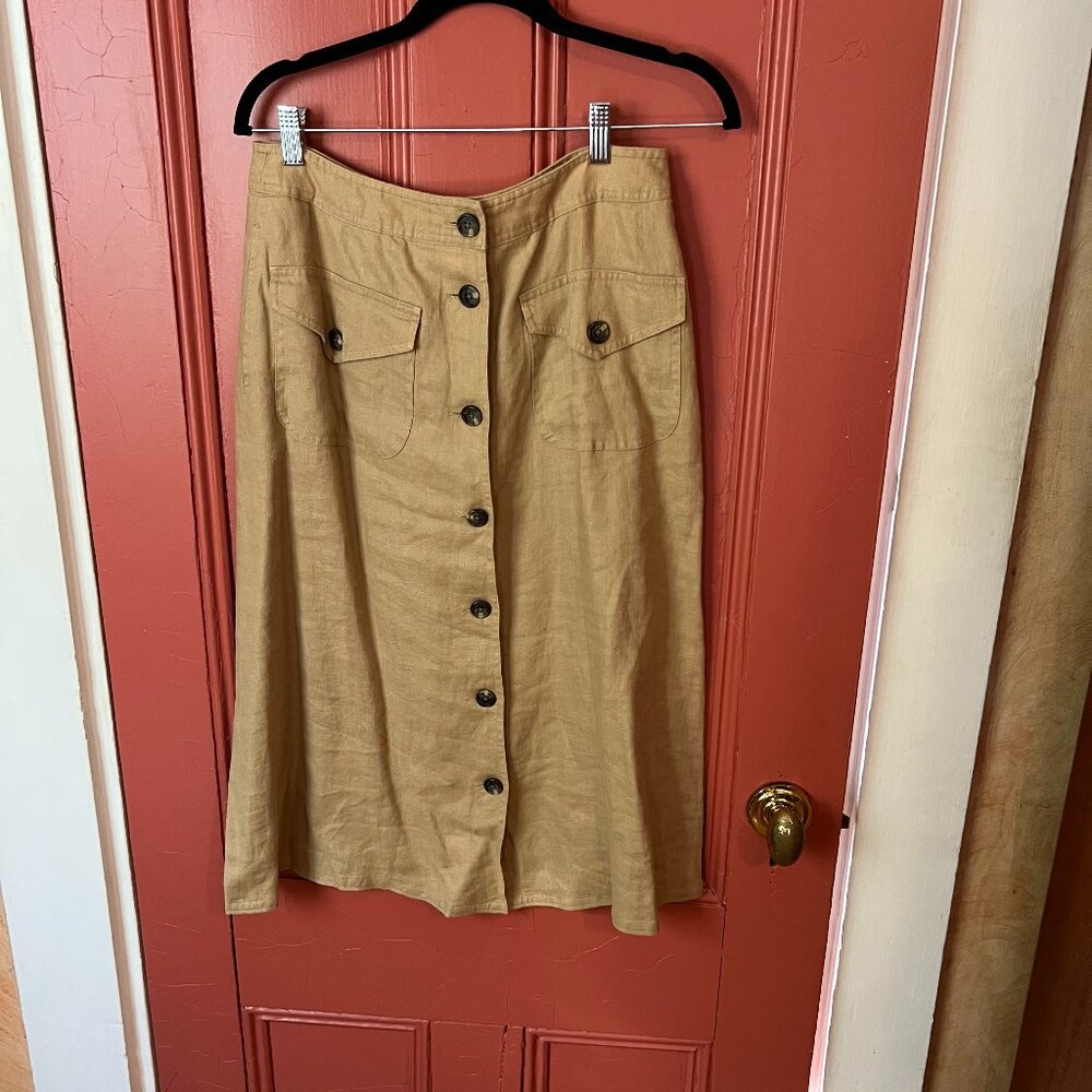 Vintage Ralph Lauren Linen Skirt Size 4